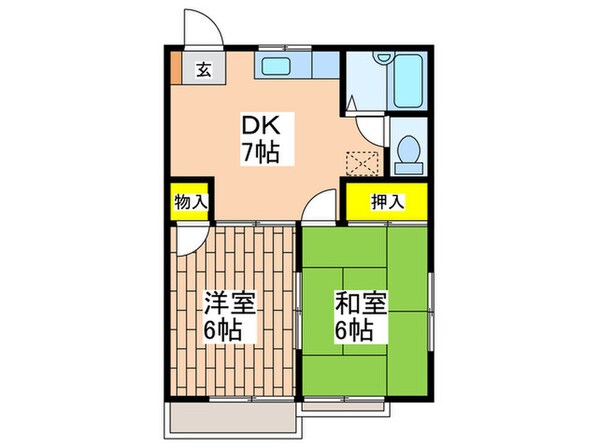 ビラ秀芳Ⅲの物件間取画像